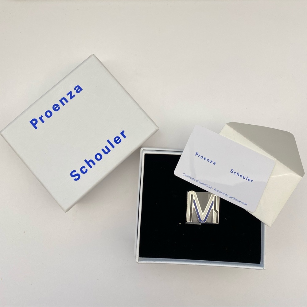 Proenza Schouler enamel M pin